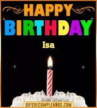 GIF GiF Happy Birthday Isa